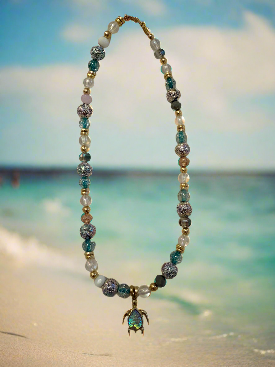 Tide Whisperer Turtle Necklace