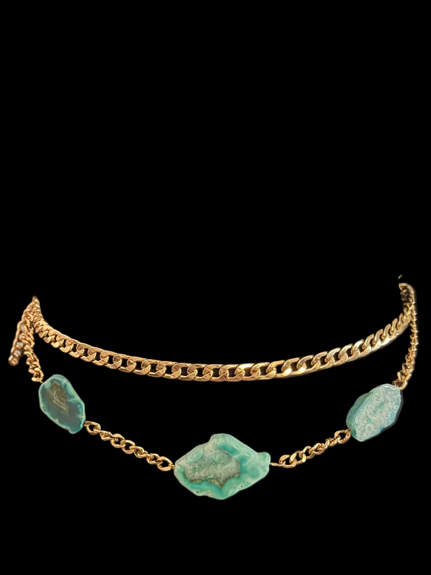 Turquoise Cascade Waist Chain