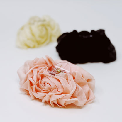Sheer Flower Hair Claw-0