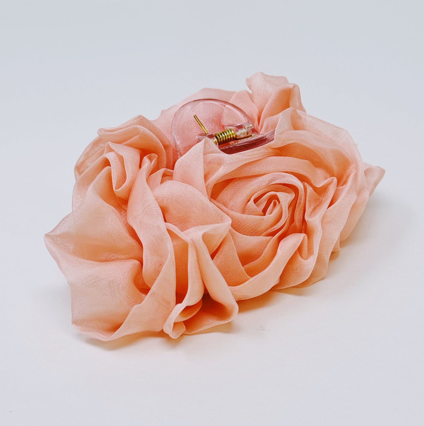 Sheer Flower Hair Claw-3