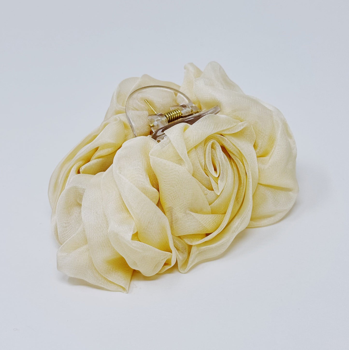 Sheer Flower Hair Claw-1