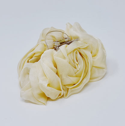 Sheer Flower Hair Claw-1