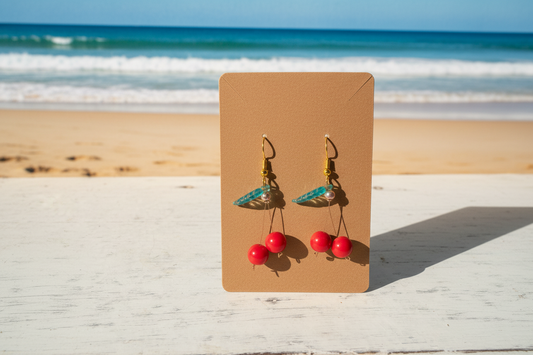 Cherry drop Earings