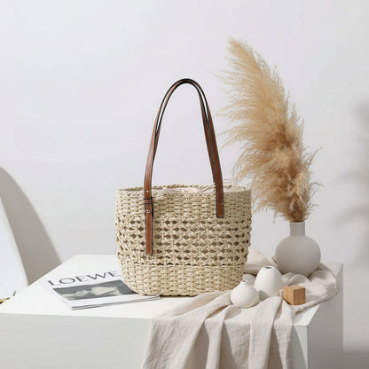 Straw Beach Bag For Women Handmade-4