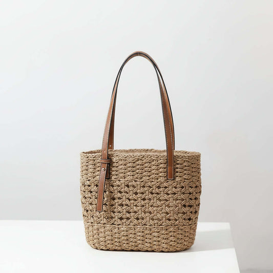 Straw Beach Bag For Women Handmade-0